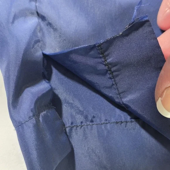 Vintage Nike Pants Mens L Blue Track Elastic Waist Drawstring Warm Up Athletic - Picture 4 of 11